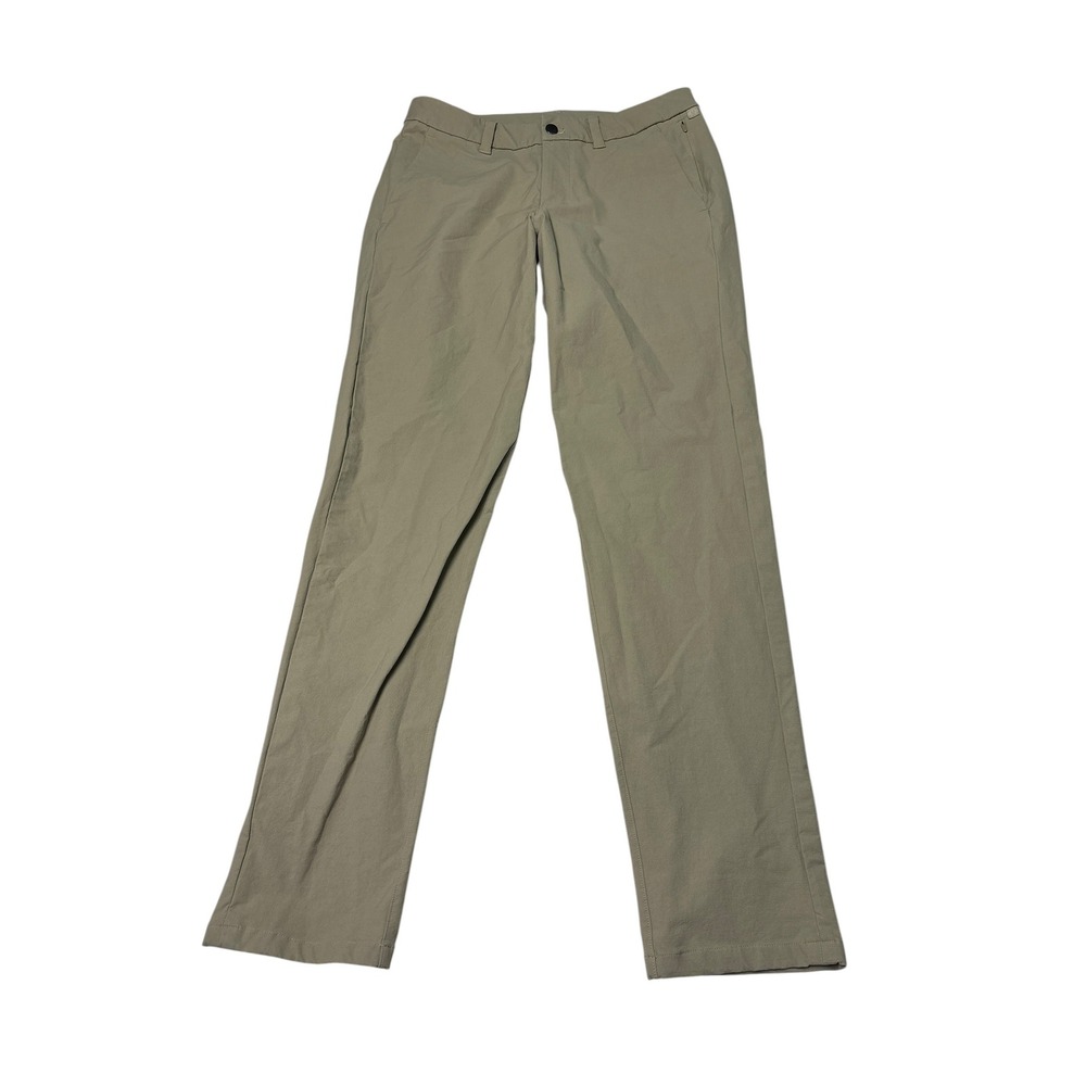 Lululemon Commission Pant Slim Novelty Canvas TAN 32x32 Mens‎ Technical Chino
